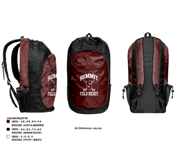 Gear Bag, Rockwood Summit Falcons Field Hockey, Field Hockey, Teamtime, Team time, sublimation, custom sports apparel, team uniforms, spirit wear, spiritwear, sports uniforms, custom shirts, team store, custom team store, fundraiser sports, apparel fundraiser