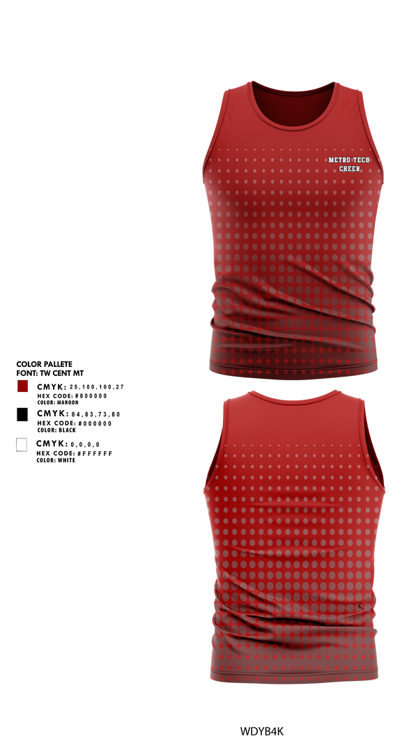 Tank Top, Metro Tech Cheer, Cheer, Teamtime, Team time, sublimation, custom sports apparel, team uniforms, spirit wear, spiritwear, sports uniforms, custom shirts, team store, custom team store, fundraiser sports, apparel fundraiser
