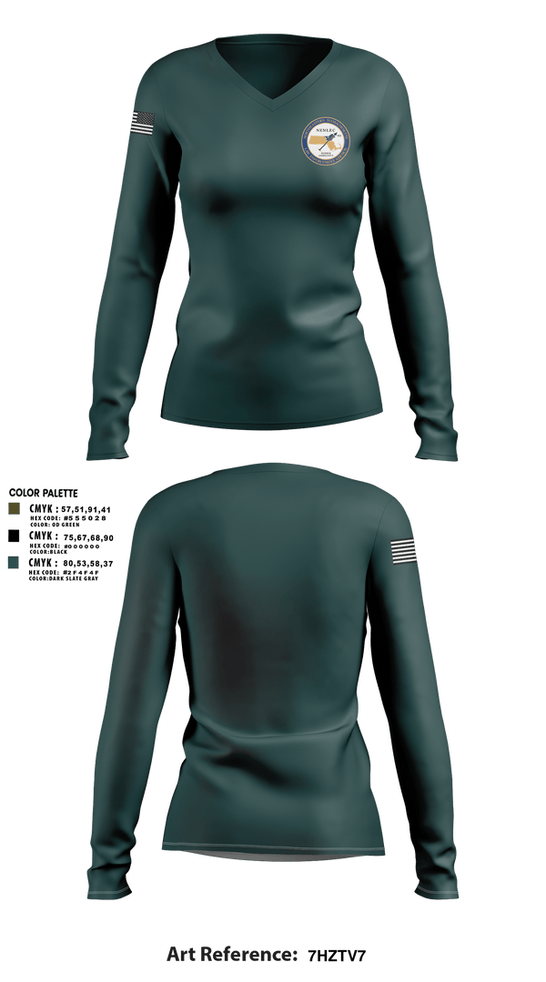 Womens Long Sleeve Vneck Shirt, NEMLEC, , Teamtime, Team time, sublimation, custom sports apparel, team uniforms, spirit wear, spiritwear, sports uniforms, custom shirts, team store, custom team store, fundraiser sports, apparel fundraiser