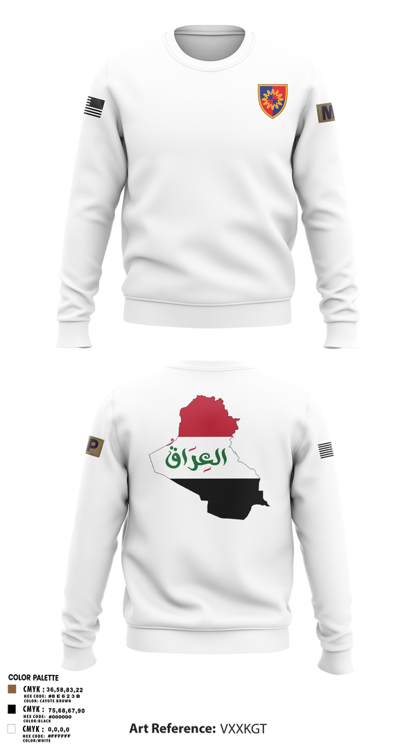Crew Neck Sweatshirt, 617th MP DET, , Teamtime, Team time, sublimation, custom sports apparel, team uniforms, spirit wear, spiritwear, sports uniforms, custom shirts, team store, custom team store, fundraiser sports, apparel fundraiser