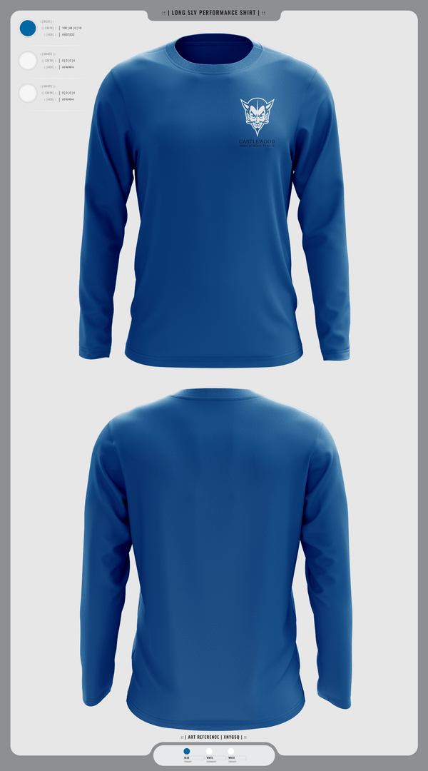 Long Sleeve Performance Shirt, Castlewood High School Tennis, Tennis, Teamtime, Team time, sublimation, custom sports apparel, team uniforms, spirit wear, spiritwear, sports uniforms, custom shirts, team store, custom team store, fundraiser sports, apparel fundraiser