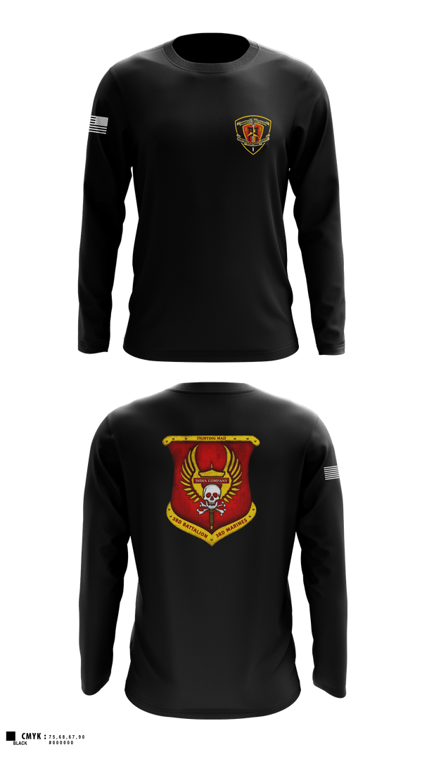 Long Sleeve Performance Shirt, 3rd Battalion 3rd Marines India Co., , Teamtime, Team time, sublimation, custom sports apparel, team uniforms, spirit wear, spiritwear, sports uniforms, custom shirts, team store, custom team store, fundraiser sports, apparel fundraiser