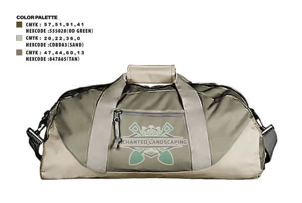Duffle Bag, Enchanted Landscaping, , Teamtime, Team time, sublimation, custom sports apparel, team uniforms, spirit wear, spiritwear, sports uniforms, custom shirts, team store, custom team store, fundraiser sports, apparel fundraiser