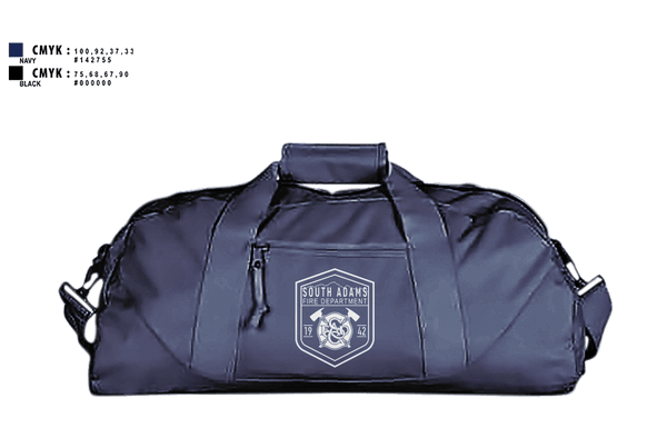 Duffle Bag, South Adams County FD, Fire Department, Teamtime, Team time, sublimation, custom sports apparel, team uniforms, spirit wear, spiritwear, sports uniforms, custom shirts, team store, custom team store, fundraiser sports, apparel fundraiser