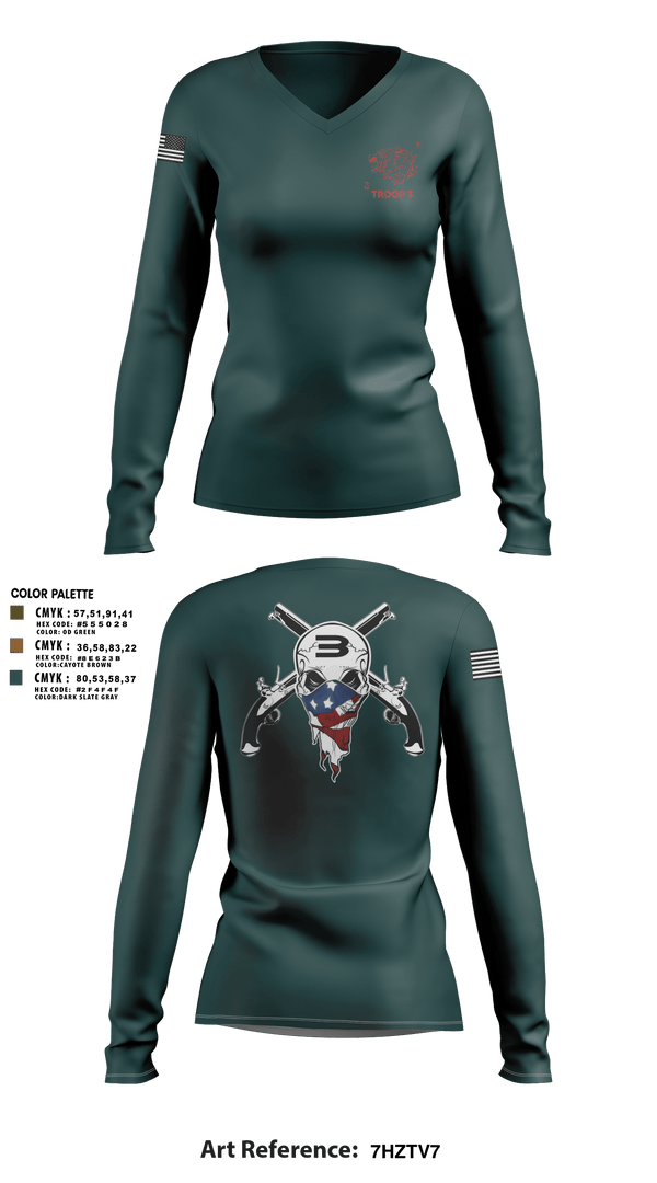 Womens Long Sleeve Vneck Shirt, Special Boat Team 22, , Teamtime, Team time, sublimation, custom sports apparel, team uniforms, spirit wear, spiritwear, sports uniforms, custom shirts, team store, custom team store, fundraiser sports, apparel fundraiser