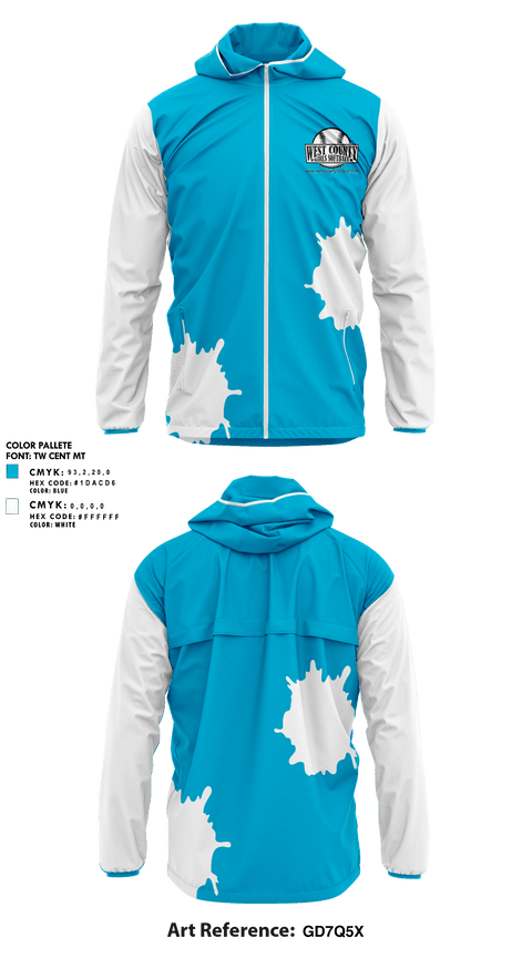 Windbreaker, WCSA, Softball, Teamtime, Team time, sublimation, custom sports apparel, team uniforms, spirit wear, spiritwear, sports uniforms, custom shirts, team store, custom team store, fundraiser sports, apparel fundraiser