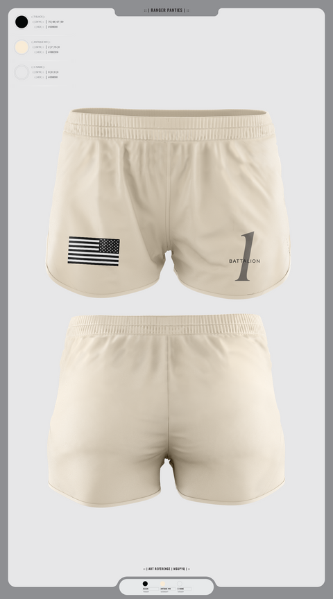 Ranger Panties, Battalion 1, , Teamtime, Team time, sublimation, custom sports apparel, team uniforms, spirit wear, spiritwear, sports uniforms, custom shirts, team store, custom team store, fundraiser sports, apparel fundraiser