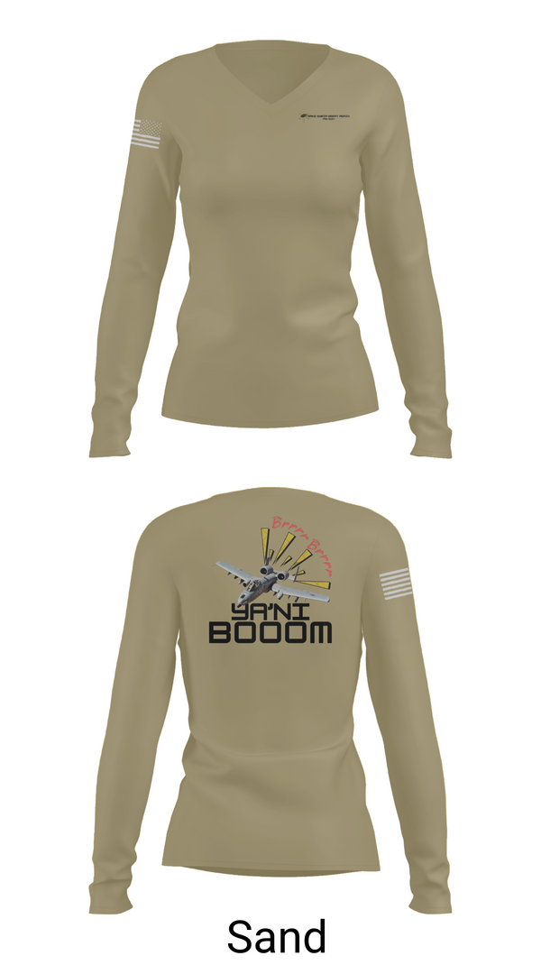Womens Long Sleeve Vneck Shirt, AOB Syria, , Teamtime, Team time, sublimation, custom sports apparel, team uniforms, spirit wear, spiritwear, sports uniforms, custom shirts, team store, custom team store, fundraiser sports, apparel fundraiser