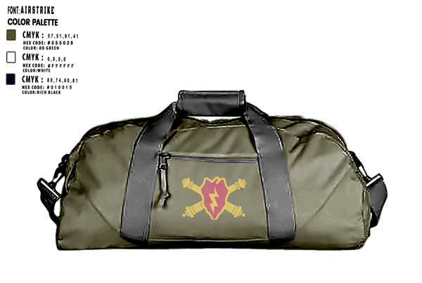 Duffle Bag, Bravo Battery, Army, Teamtime, Team time, sublimation, custom sports apparel, team uniforms, spirit wear, spiritwear, sports uniforms, custom shirts, team store, custom team store, fundraiser sports, apparel fundraiser