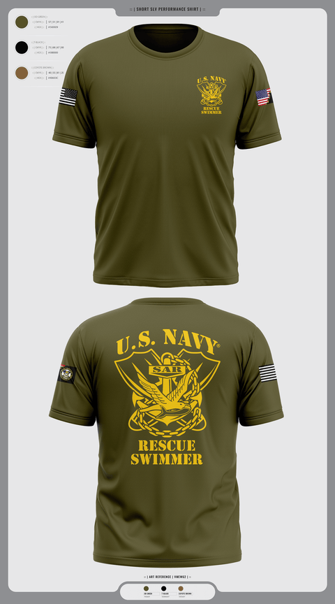 Short Sleeve Performance Shirt, Aircrew Rescue Swimmer, , Teamtime, Team time, sublimation, custom sports apparel, team uniforms, spirit wear, spiritwear, sports uniforms, custom shirts, team store, custom team store, fundraiser sports, apparel fundraiser