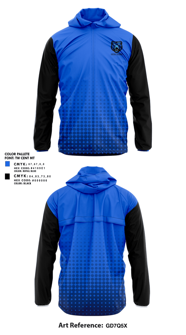 Windbreaker, Cubs Cheer, Cheer, Teamtime, Team time, sublimation, custom sports apparel, team uniforms, spirit wear, spiritwear, sports uniforms, custom shirts, team store, custom team store, fundraiser sports, apparel fundraiser