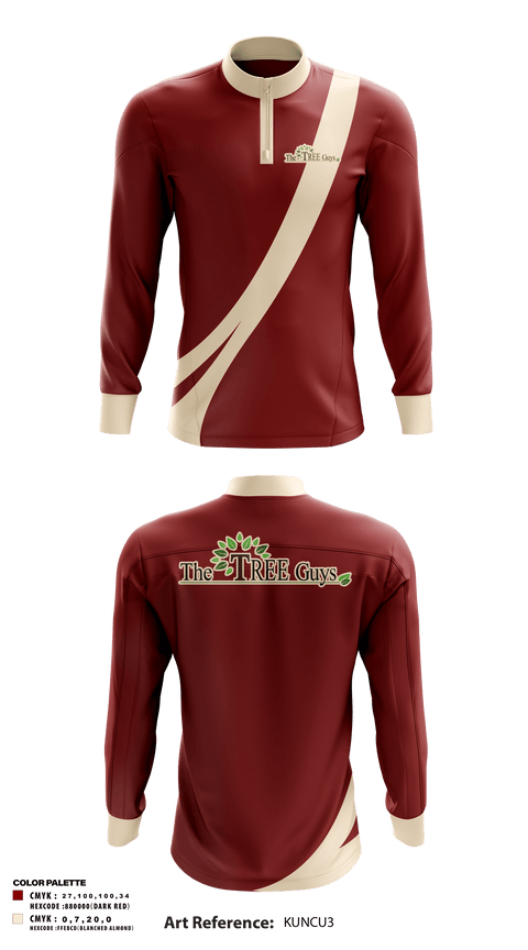 Quarter Zip Jacket, The tree guys, , Teamtime, Team time, sublimation, custom sports apparel, team uniforms, spirit wear, spiritwear, sports uniforms, custom shirts, team store, custom team store, fundraiser sports, apparel fundraiser