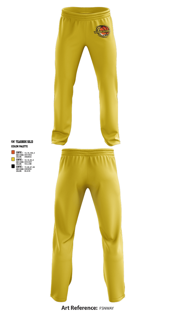 Sweatpants, Coach Deon Fundamental Youth Basketball Training, Men's Basketball, Teamtime, Team time, sublimation, custom sports apparel, team uniforms, spirit wear, spiritwear, sports uniforms, custom shirts, team store, custom team store, fundraiser sports, apparel fundraiser