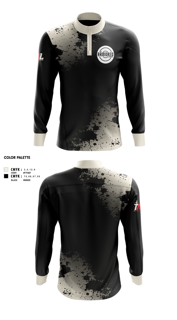 Quarter Zip Jacket, THE ARMORED LEAGUE, Wrestling, Teamtime, Team time, sublimation, custom sports apparel, team uniforms, spirit wear, spiritwear, sports uniforms, custom shirts, team store, custom team store, fundraiser sports, apparel fundraiser