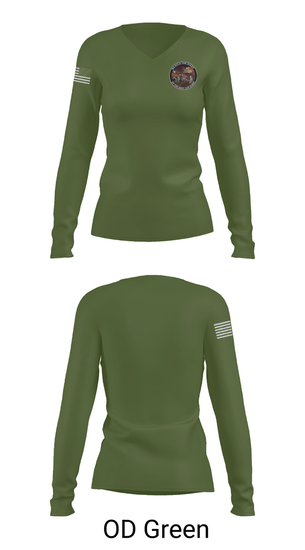 Womens Long Sleeve Vneck Shirt, 4th Division Late-Watch, Police, Teamtime, Team time, sublimation, custom sports apparel, team uniforms, spirit wear, spiritwear, sports uniforms, custom shirts, team store, custom team store, fundraiser sports, apparel fundraiser