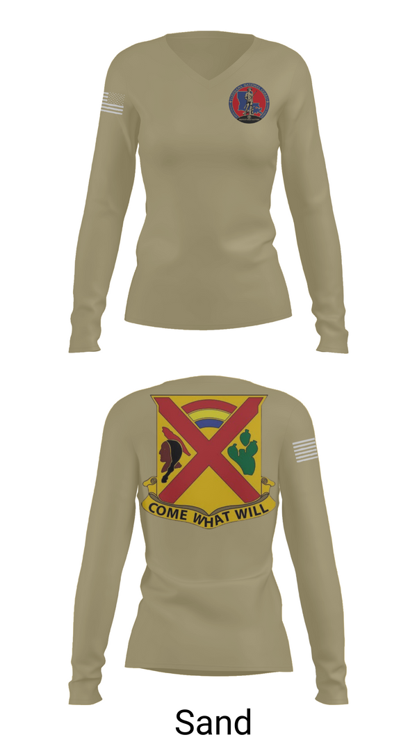 Womens Long Sleeve Vneck Shirt, Charley troop 2-108 CAV, , Teamtime, Team time, sublimation, custom sports apparel, team uniforms, spirit wear, spiritwear, sports uniforms, custom shirts, team store, custom team store, fundraiser sports, apparel fundraiser