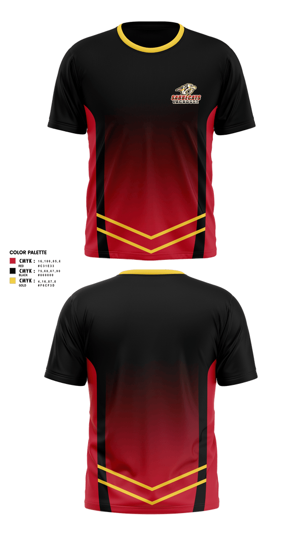Short Sleeve Performance Shirt, Sabrecats Lacrosse, Men's Lacrosse, Teamtime, Team time, sublimation, custom sports apparel, team uniforms, spirit wear, spiritwear, sports uniforms, custom shirts, team store, custom team store, fundraiser sports, apparel fundraiser