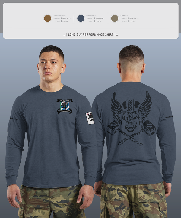 Long Sleeve Performance Shirt, 1-28 Infantry battalion, , Teamtime, Team time, sublimation, custom sports apparel, team uniforms, spirit wear, spiritwear, sports uniforms, custom shirts, team store, custom team store, fundraiser sports, apparel fundraiser