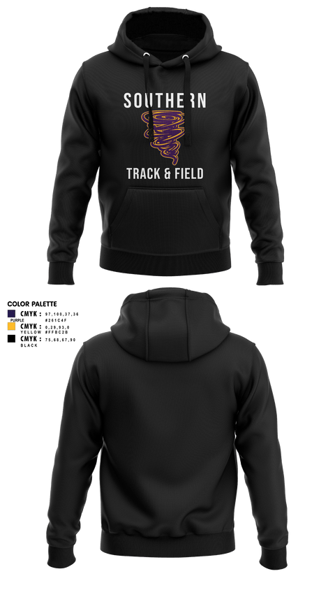 Hoodie, Southern Middle School Track and Field, Track & Field, Teamtime, Team time, sublimation, custom sports apparel, team uniforms, spirit wear, spiritwear, sports uniforms, custom shirts, team store, custom team store, fundraiser sports, apparel fundraiser