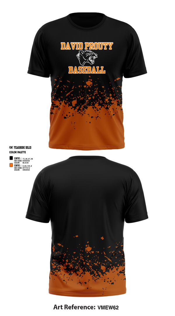 Short Sleeve Performance Shirt, David Prouty Panthers Baseball, Baseball, Teamtime, Team time, sublimation, custom sports apparel, team uniforms, spirit wear, spiritwear, sports uniforms, custom shirts, team store, custom team store, fundraiser sports, apparel fundraiser