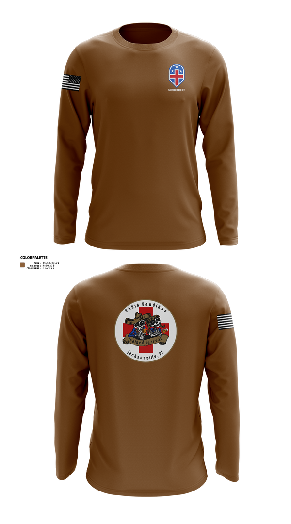 Long Sleeve Performance Shirt, 349th Medical Augmentation Det., , Teamtime, Team time, sublimation, custom sports apparel, team uniforms, spirit wear, spiritwear, sports uniforms, custom shirts, team store, custom team store, fundraiser sports, apparel fundraiser