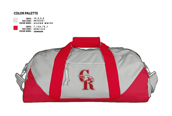 Duffle Bag, Canyon Ridge High School Tennis, Tennis, Teamtime, Team time, sublimation, custom sports apparel, team uniforms, spirit wear, spiritwear, sports uniforms, custom shirts, team store, custom team store, fundraiser sports, apparel fundraiser