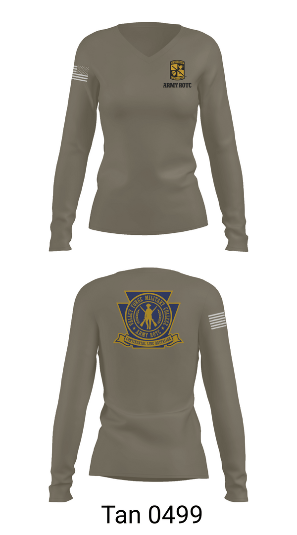 Womens Long Sleeve Vneck Shirt, VFMC, Army, Teamtime, Team time, sublimation, custom sports apparel, team uniforms, spirit wear, spiritwear, sports uniforms, custom shirts, team store, custom team store, fundraiser sports, apparel fundraiser
