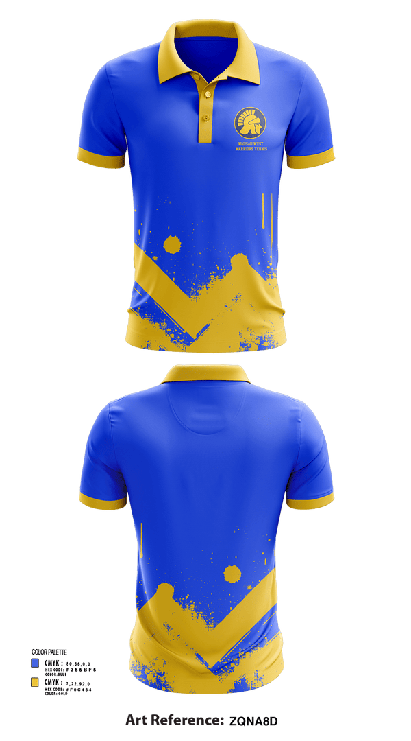 Short Sleeve Performance Polo, Wausau West Warriors Tennis, Tennis, Teamtime, Team time, sublimation, custom sports apparel, team uniforms, spirit wear, spiritwear, sports uniforms, custom shirts, team store, custom team store, fundraiser sports, apparel fundraiser