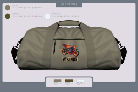 Duffle Bag, Vikings, , Teamtime, Team time, sublimation, custom sports apparel, team uniforms, spirit wear, spiritwear, sports uniforms, custom shirts, team store, custom team store, fundraiser sports, apparel fundraiser