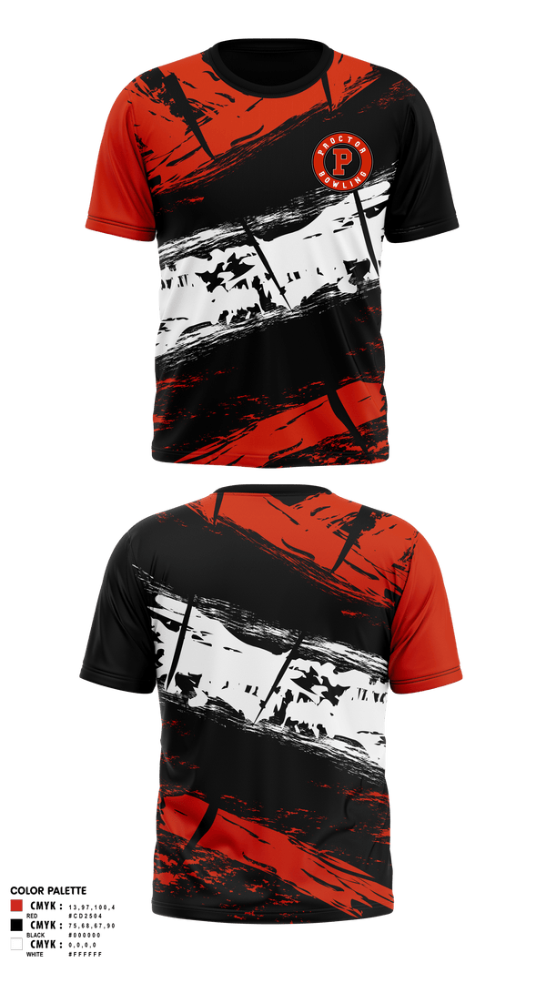 Short Sleeve Performance Shirt, Proctor Raiders, Bowling, Teamtime, Team time, sublimation, custom sports apparel, team uniforms, spirit wear, spiritwear, sports uniforms, custom shirts, team store, custom team store, fundraiser sports, apparel fundraiser