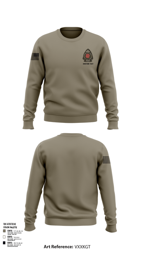 Crew Neck Sweatshirt, , Army, Teamtime, Team time, sublimation, custom sports apparel, team uniforms, spirit wear, spiritwear, sports uniforms, custom shirts, team store, custom team store, fundraiser sports, apparel fundraiser