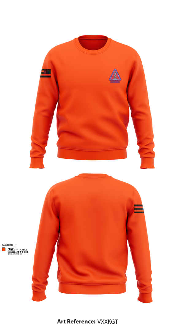 Crew Neck Sweatshirt, Recruiting and Retention Battalion, , Teamtime, Team time, sublimation, custom sports apparel, team uniforms, spirit wear, spiritwear, sports uniforms, custom shirts, team store, custom team store, fundraiser sports, apparel fundraiser
