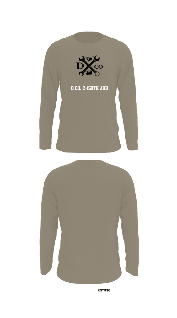 Long Sleeve Performance Shirt, D Co. 2-158th AHB, , Teamtime, Team time, sublimation, custom sports apparel, team uniforms, spirit wear, spiritwear, sports uniforms, custom shirts, team store, custom team store, fundraiser sports, apparel fundraiser