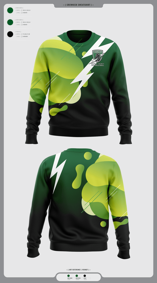 Crew Neck Sweatshirt, Howell Cheney Technical High School Boys Volleyball, Men's Volleyball, Teamtime, Team time, sublimation, custom sports apparel, team uniforms, spirit wear, spiritwear, sports uniforms, custom shirts, team store, custom team store, fundraiser sports, apparel fundraiser