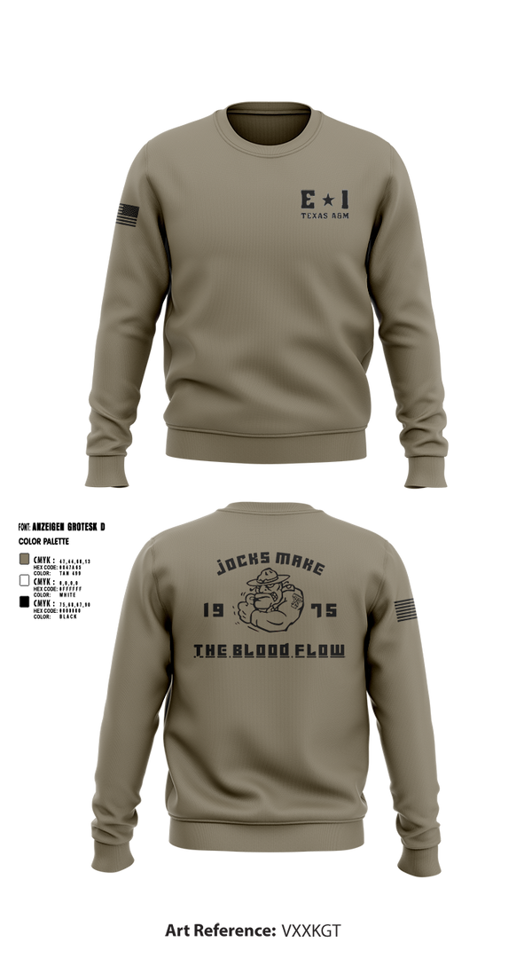 Crew Neck Sweatshirt, E-1 Jocks D1, , Teamtime, Team time, sublimation, custom sports apparel, team uniforms, spirit wear, spiritwear, sports uniforms, custom shirts, team store, custom team store, fundraiser sports, apparel fundraiser