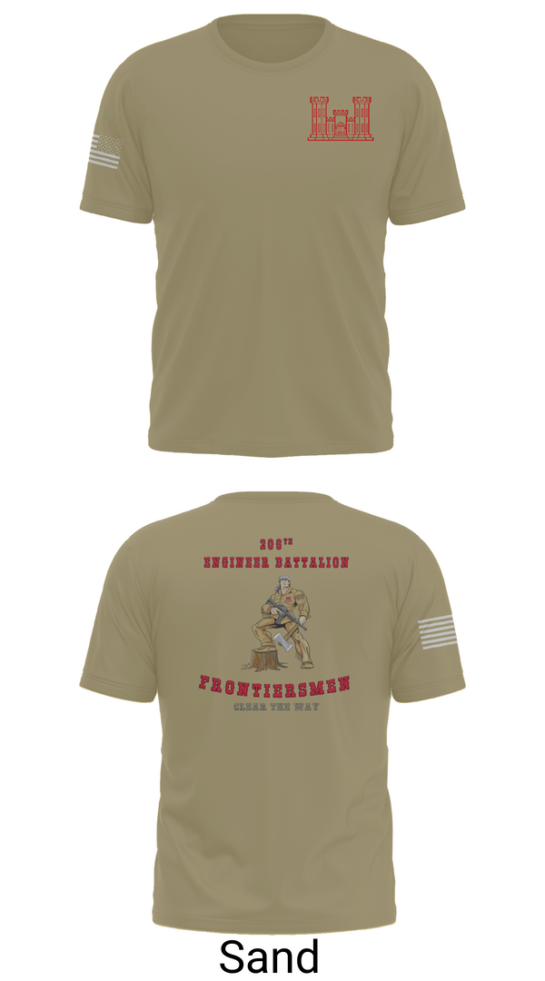 Short Sleeve Performance Shirt, 206th EN BN, , Teamtime, Team time, sublimation, custom sports apparel, team uniforms, spirit wear, spiritwear, sports uniforms, custom shirts, team store, custom team store, fundraiser sports, apparel fundraiser