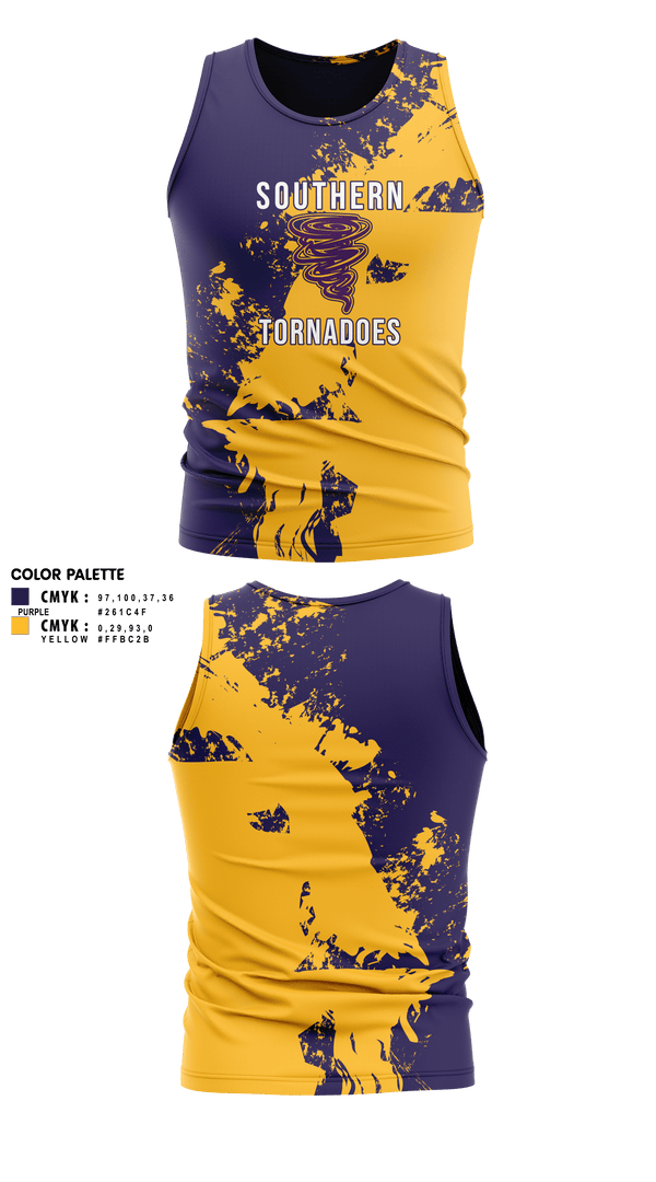 Tank Top, Southern Middle School Track and Field, Track & Field, Teamtime, Team time, sublimation, custom sports apparel, team uniforms, spirit wear, spiritwear, sports uniforms, custom shirts, team store, custom team store, fundraiser sports, apparel fundraiser
