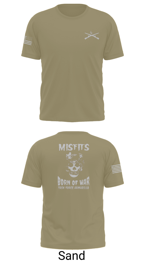 Short Sleeve Performance Shirt, 4th platoon misfits, Army, Teamtime, Team time, sublimation, custom sports apparel, team uniforms, spirit wear, spiritwear, sports uniforms, custom shirts, team store, custom team store, fundraiser sports, apparel fundraiser