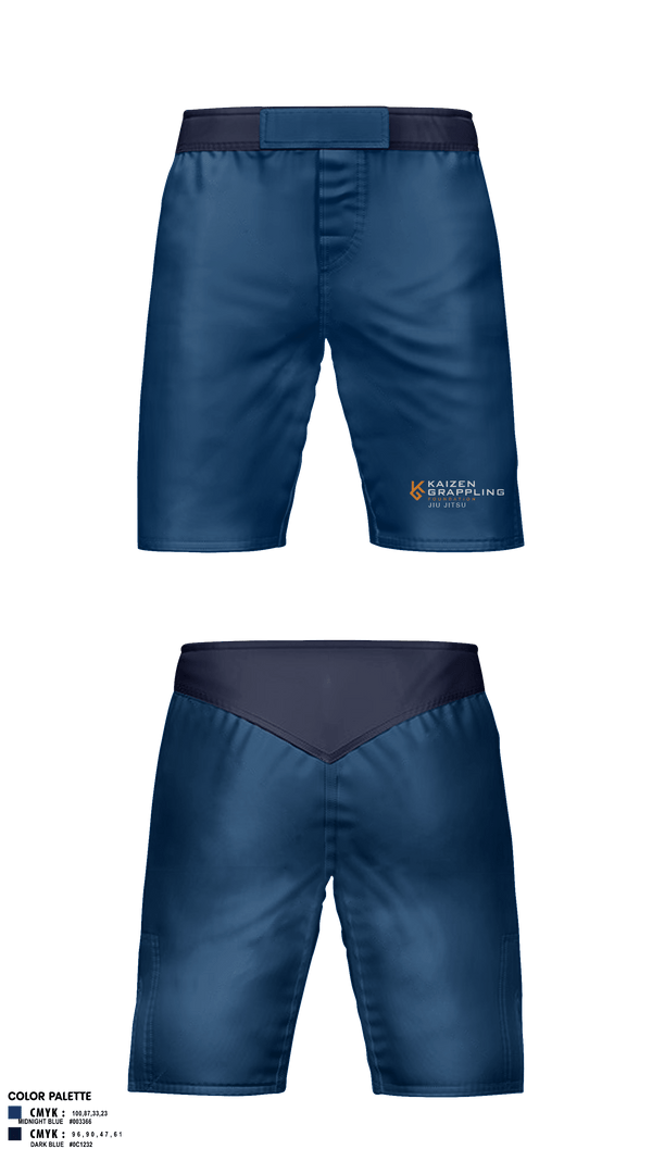 Fight Shorts, Kaizen Grappling Foundation, Wrestling, Teamtime, Team time, sublimation, custom sports apparel, team uniforms, spirit wear, spiritwear, sports uniforms, custom shirts, team store, custom team store, fundraiser sports, apparel fundraiser