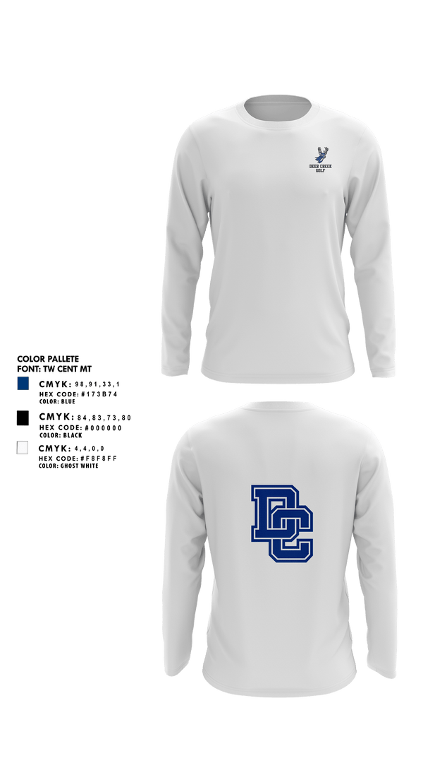 Long Sleeve Performance Shirt, Deer Creek Antlers, Golf, Teamtime, Team time, sublimation, custom sports apparel, team uniforms, spirit wear, spiritwear, sports uniforms, custom shirts, team store, custom team store, fundraiser sports, apparel fundraiser