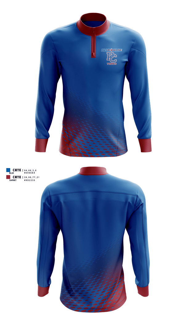 Quarter Zip Jacket, Presbyterian College Men's Tennis, Tennis, Teamtime, Team time, sublimation, custom sports apparel, team uniforms, spirit wear, spiritwear, sports uniforms, custom shirts, team store, custom team store, fundraiser sports, apparel fundraiser