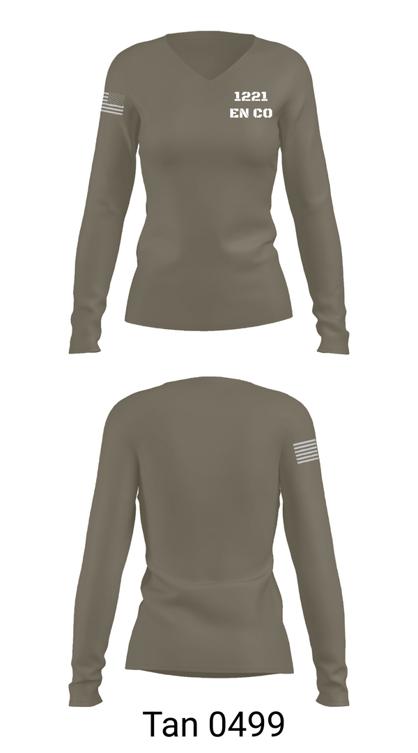 Womens Long Sleeve Vneck Shirt, 1221 EN CO, , Teamtime, Team time, sublimation, custom sports apparel, team uniforms, spirit wear, spiritwear, sports uniforms, custom shirts, team store, custom team store, fundraiser sports, apparel fundraiser