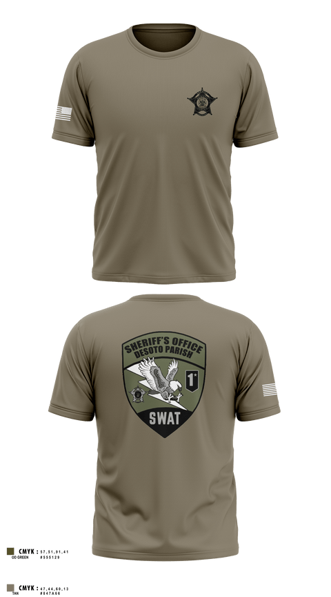 Short Sleeve Performance Shirt, Desoto Parish Sheriff’s Office SWAT, , Teamtime, Team time, sublimation, custom sports apparel, team uniforms, spirit wear, spiritwear, sports uniforms, custom shirts, team store, custom team store, fundraiser sports, apparel fundraiser