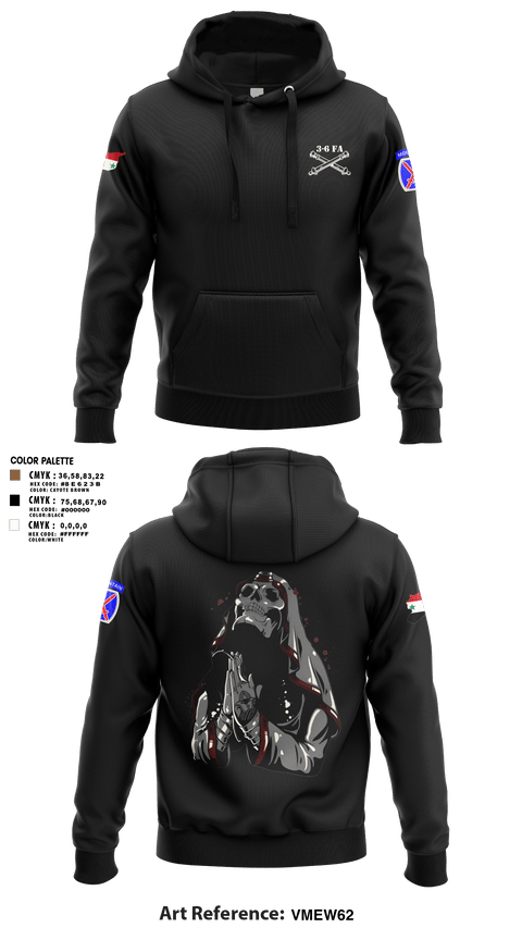 Hoodie, 3-6 FA, Army, Teamtime, Team time, sublimation, custom sports apparel, team uniforms, spirit wear, spiritwear, sports uniforms, custom shirts, team store, custom team store, fundraiser sports, apparel fundraiser