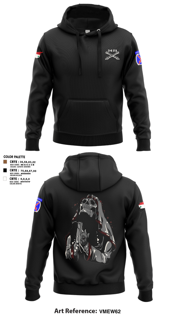 Hoodie, 3-6 FA, Army, Teamtime, Team time, sublimation, custom sports apparel, team uniforms, spirit wear, spiritwear, sports uniforms, custom shirts, team store, custom team store, fundraiser sports, apparel fundraiser