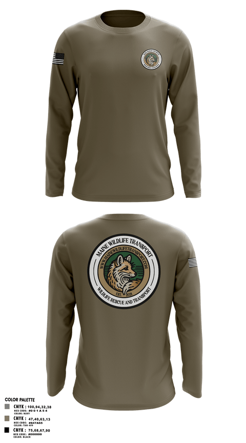 Long Sleeve Performance Shirt, Maine Wildlife Transport, , Teamtime, Team time, sublimation, custom sports apparel, team uniforms, spirit wear, spiritwear, sports uniforms, custom shirts, team store, custom team store, fundraiser sports, apparel fundraiser