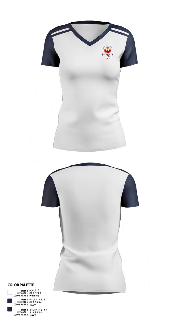 Womens Short Sleeve Vneck Shirt, Sunshine City Phoenix, Tennis, Teamtime, Team time, sublimation, custom sports apparel, team uniforms, spirit wear, spiritwear, sports uniforms, custom shirts, team store, custom team store, fundraiser sports, apparel fundraiser