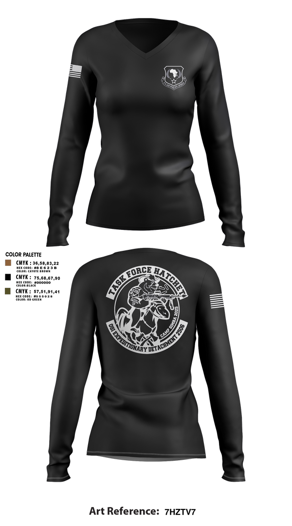 Womens Long Sleeve Vneck Shirt, OSI EDET 2506, , Teamtime, Team time, sublimation, custom sports apparel, team uniforms, spirit wear, spiritwear, sports uniforms, custom shirts, team store, custom team store, fundraiser sports, apparel fundraiser