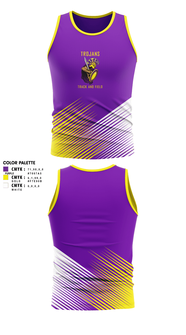 Tank Top, Mendota High School Track and Field, Track & Field, Teamtime, Team time, sublimation, custom sports apparel, team uniforms, spirit wear, spiritwear, sports uniforms, custom shirts, team store, custom team store, fundraiser sports, apparel fundraiser