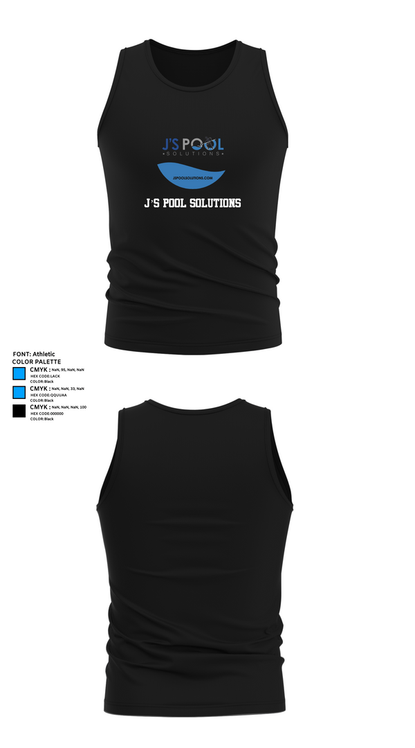 Tank Top, J’s Pool Solutions, , Teamtime, Team time, sublimation, custom sports apparel, team uniforms, spirit wear, spiritwear, sports uniforms, custom shirts, team store, custom team store, fundraiser sports, apparel fundraiser